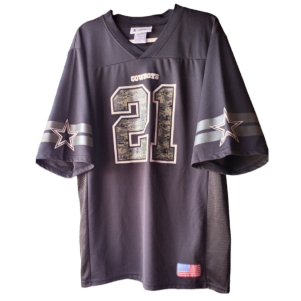 Ezekiel (Zeke) Elliott #21 Dallas Cowboys Jersey Camouflage Print Size Large